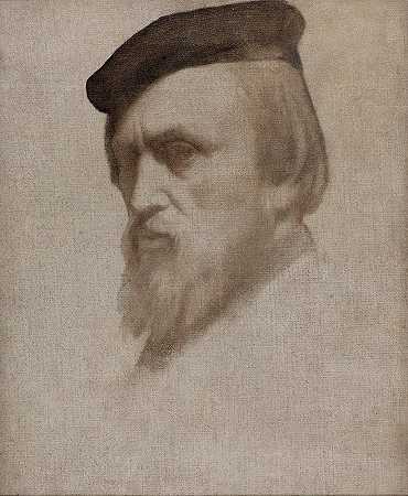 自画像`Autoportrait (1853) by Jean-Hippolyte Flandrin