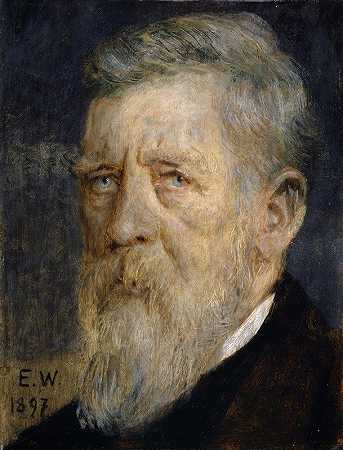 阿诺德·博克林肖像`Portrait of Arnold Böcklin (1897) by Ernst Würtenberger