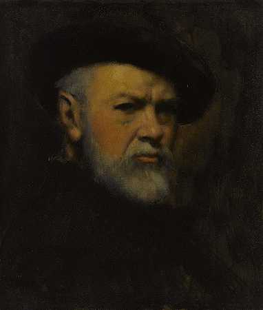 自画像`Autoportrait (1890) by Jean-Jacques Henner
