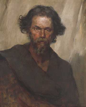罗马流浪汉`Roman Vagrant (1893) by Eduard Ballo
