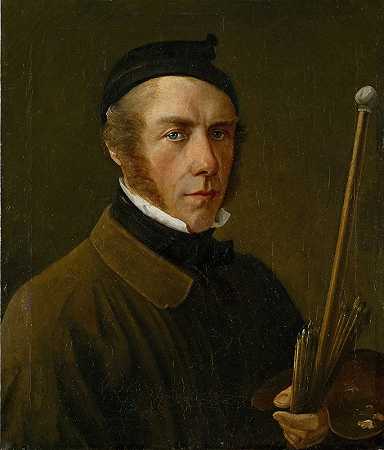 自画像`Self~Portrait (1825) by Jakob Christoph Miville