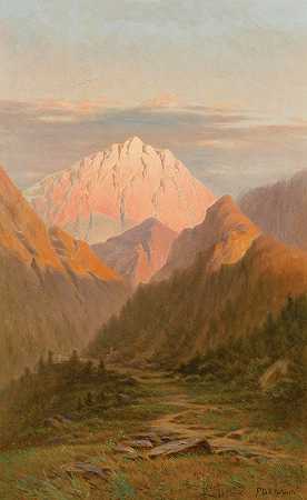 西山`Western Mountains by Frederick Debourg Richards