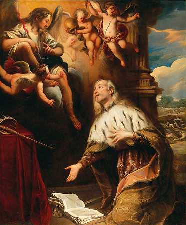 法国圣路易斯九世的愿景`The Vision of Saint Louis IX of France by Stefano Magnasco