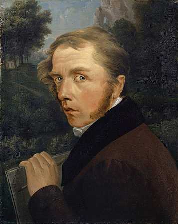 自画像`Self~Portrait (1821) by Jakob Christoph Miville