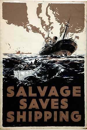 打捞拯救航运`Salvage saves Shipping (between 1939 and 1946) by E Oliver