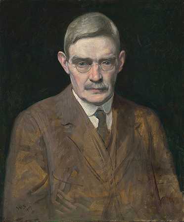 自画像`Self Portrait (1917) by William Strang