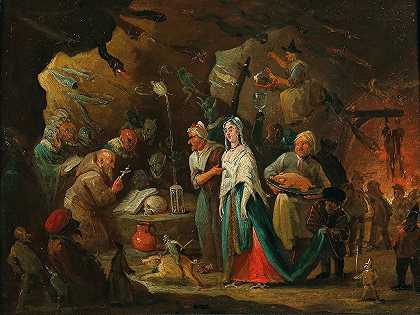 圣安东尼的诱惑`The Temptation of Saint Anthony by Egbert van Heemskerck the Younger