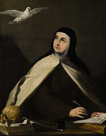 阿维拉的圣特里萨`Saint Teresa of Avila (1644) by Jusepe de Ribera