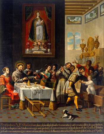 阿西西的圣弗朗西斯奇迹`The Miracle Of Saint Francís Of Assisi by José Juárez