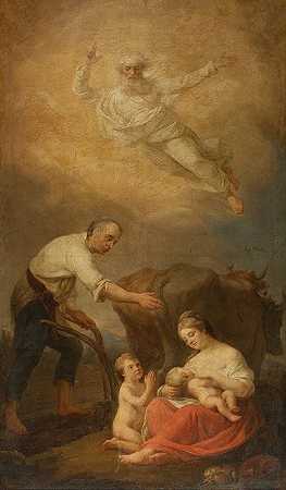 圣伊西多尔——劳动的祝福`Saint Isidore – The blessing of labour (1805) by Marcello Bacciarelli