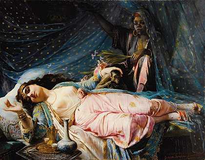 纳西里·哈努姆公主`Princess Nazili Hanum (1875) by Elisabeth Jerichau Baumann