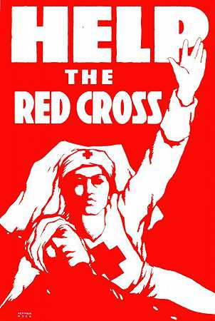 帮助红十字会`Help the Red Cross (1917) by Herman Roeg