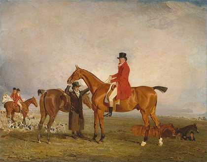 乔治，亨特利侯爵（后来是第五任戈登公爵）在蒂尼岛`George, Marquess Of Huntly (Later 5th Duke Of Gordon), On Tiny (1806 ~ 1807) by Benjamin Marshall