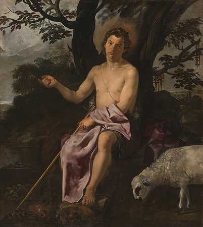 在荒野的聖施洗約翰`Saint John the Baptist in the Wilderness (ca. 1622) by Diego Velázquez
