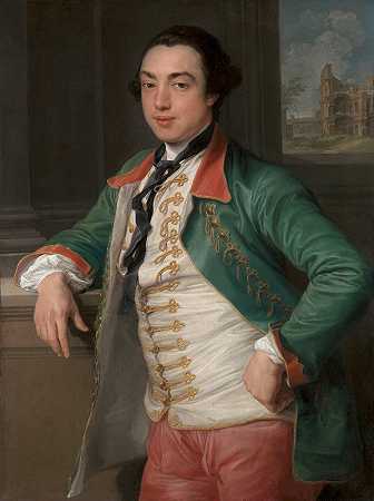 詹姆斯·考尔菲尔德，查勒蒙第四子爵（后来成为查勒蒙第一伯爵）`James Caulfeild, fourth Viscount Charlemont (Later first Earl of Charlemont) (between 1753 and 1756) by Pompeo Batoni
