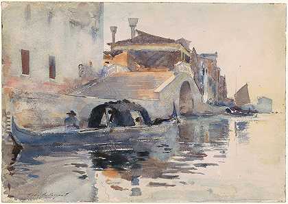威尼斯新丰达曼塔帕纳达桥`Ponte Panada, Fondamenta Nuove, Venice (c. 1880) by John Singer Sargent