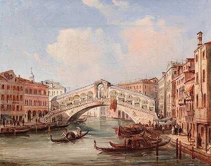 威尼斯，里亚尔托大桥`Venice, the Rialto Bridge by Carlo Grubacs
