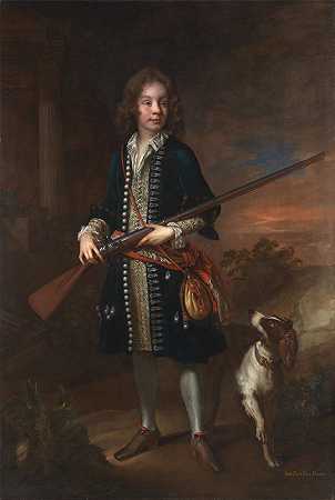 约翰·普莱特，第一个伯爵·普莱特`John Poulett, first Earl Poulett (ca. 1680) by John Closterman