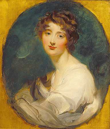 圣奥尔本公爵夫人`Duchess of St. Albans (1802) by Sir Thomas Lawrence