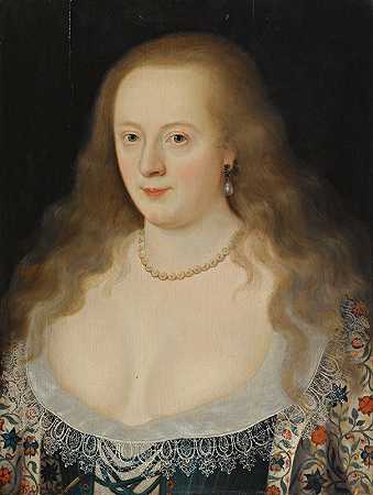 弗朗西斯肖像，赫特福德伯爵夫人，后来的里士满伯爵夫人（1578-1639）`Portrait of Frances, Countess of Hertford, Later Countess of Richmond (1578~1639) by Marcus Gheeraerts the Younger
