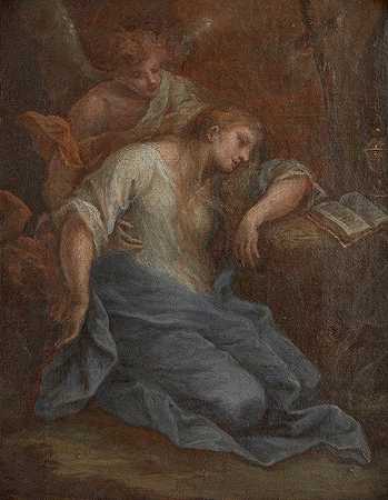 狂喜中的圣玛丽抹大拉`Saint Mary Magdalene in Ecstasy (1750) by Szymon Czechowicz