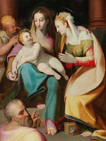 圣凯瑟琳的神秘婚姻`The Mystical Marriage Of Saint Catherine by Lorenzo Sabatini