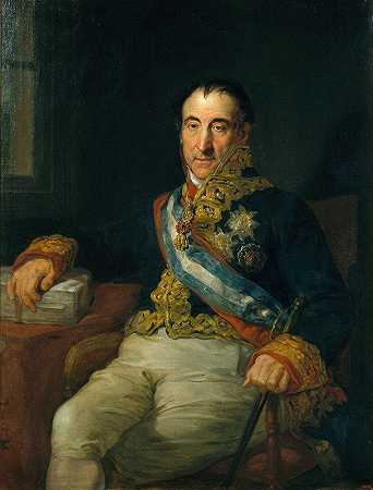1815年西班牙驻维也纳国会大使拉布拉多侯爵画像`Portrait of the Marquis of Labrador, Spanish Ambassador to the Congress of Vienna of 1815 (Ca. 1833~1834) by Vicente López Portaña