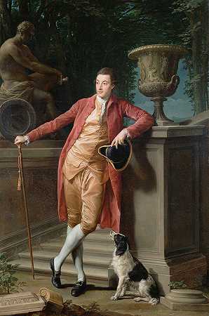 约翰·塔尔博特（John Talbot）的肖像，后来成为第一代塔尔博特伯爵`Portrait of John Talbot, later 1st Earl Talbot (1773) by Pompeo Batoni