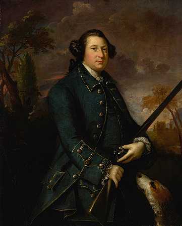 马塞雷尼第一伯爵克洛沃西·斯克芬顿的肖像`Portrait Of Clotworthy Skeffington, 1st Earl Of Massereene by Sir Joshua Reynolds