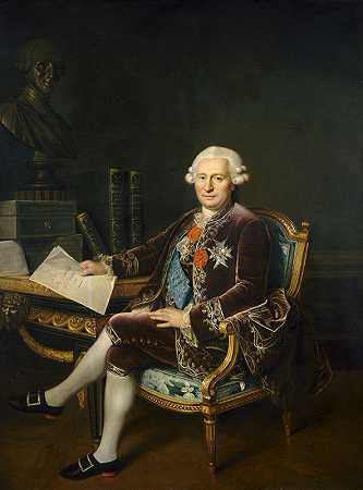 侯爵d奥桑`The Marquis dOssun (c. 1780) by César Van Loo