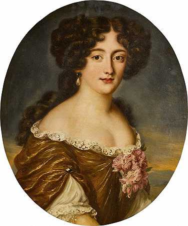 马扎里诺公爵夫人奥尔滕西亚·曼奇尼的肖像（1646-1699）`Portrait of Ortensia Mancini, duchessa di Mazzarino (1646–1699) by Jacob Ferdinand Voet