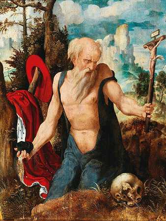 哲罗姆`Saint Jerome by Pieter Coecke van Aelst