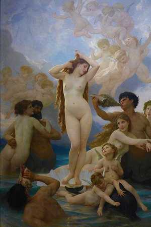 维努斯的诞生`The Birth of Vénus (1879) by William Bouguereau