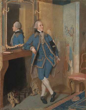约翰、蒙斯图尔特勋爵、后来的布特第四伯爵和第一侯爵的肖像`Portrait of John, Lord Mountstuart, later 4th Earl and 1st Marquess of Bute (1763) by Jean-Etienne Liotard