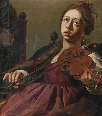 圣塞西利亚`Saint Cecilia by Wouter Pietersz. Crabeth II