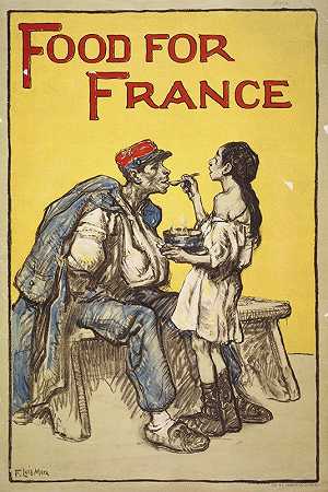法国的食物`Food for France (1918) by Francis Luis Mora