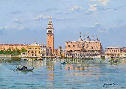 威尼斯莫洛`The Molo, Venice by Antonietta Brandeis