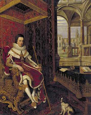 查尔斯一世（1600-1649）当威尔士亲王时`Charles I (1600~1649) when Prince of Wales (1619 – 1621) by Hendrick van Steenwijck the Younger