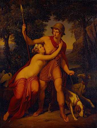 维纳斯和阿多尼斯`Venus And Adonis by Johannes Riepenhausen