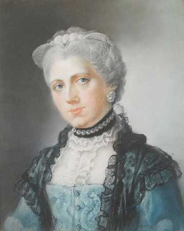 瓦尔德格拉夫伯爵夫人伊丽莎白画像（1760-1816）`Portrait of Elizabeth, Countess of Waldegrave (1760–1816) by Lady Diana Beauclerk