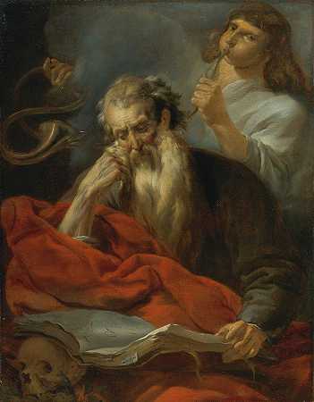 哲罗姆`Saint Jerome by Nicolaes Pietersz. Berchem