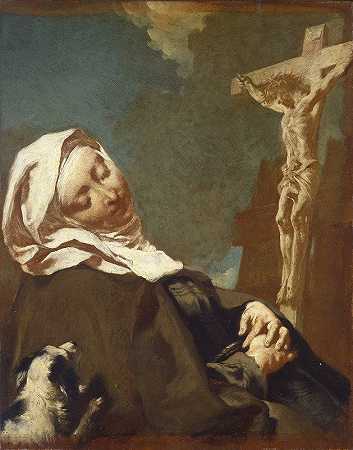 科尔托纳圣玛格丽特`Saint Margaret of Cortona (1737) by Giovanni Battista Piazzetta