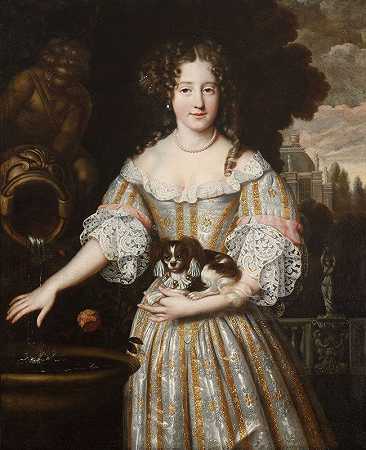 朴茨茅斯公爵夫人路易丝·德·凯鲁阿勒`Louise de Keroualle, Duchess of Portsmouth (circa 1670) by Henri Gascar