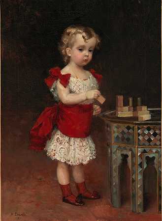 安德烈·弗拉基米罗维奇大公爵小时候`Grand Duke Andrei Vladimirovich as a child (1881) by Albert Edelfelt