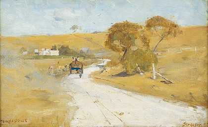 在Templestowe`At Templestowe (1889) by Arthur Streeton