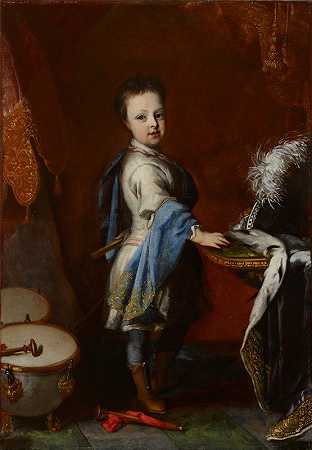 霍尔斯泰因·戈托普公爵，小时候的卡尔·弗雷德里克`Duke Of Holstein~Gottorp, Karl Fredrik As A Child (1675) by David von Krafft