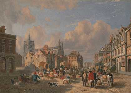 诺里奇干草市场`The Haymarket, Norwich by David Hodgson