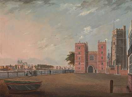 西边的兰贝斯宫`Lambeth Palace from the West by Daniel Turner