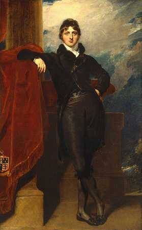 格兰维尔·莱文森·高尔勋爵，后来成为第一任格兰维尔伯爵`Lord Granville Leveson~Gower, Later 1st Earl Granville by Sir Thomas Lawrence