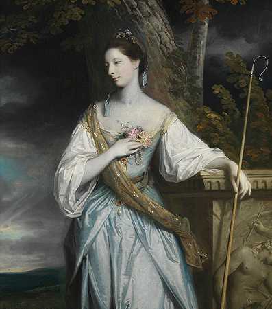 安妮·达什伍德（1743-1830），加洛韦伯爵夫人`Anne Dashwood (1743–1830), Later Countess of Galloway (1764) by Sir Joshua Reynolds